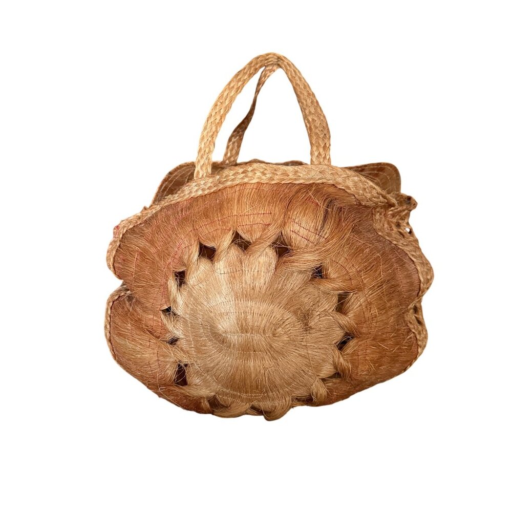 Natural Fiber Woven Basket Tote